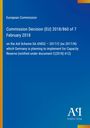 Europäische Kommission: Entscheidung (EU) 2018/860 vom 7. Februar 2018 über die Beihilferegelung. Blaues Design, Logo unten rechts.
