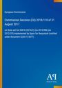 Text: "European Commission, Commission Decision (EU) 2018/118 of 31 August 2017, State aid SA.35818, Spain, Iberpotash."  
Hintergrund: Blau mit Farbverlauf. Unten rechts: Logo "AQ Antiphon Verlag".