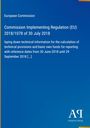Text: "Commission Implementing Regulation (EU) 2018/1078". Blaues Design mit gelbem Randstreifen.