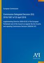 Europäische Kommission, Entscheidung 2018/1007. Ergänzung der Richtlinie 2009/42/EG. Blau mit gelbem Rand.