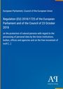 „Regulation (EU) 2018/1725“ in Weiß auf blauem Hintergrund, Logo unten rechts.