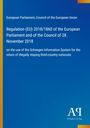 Europäisches Parlament, EU-Verordnung 2018/1860, Rückführung Drittstaatsangehöriger, blaues Design mit Antiphon Verlag Logo.
