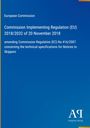 Titeltext: "Commission Implementing Regulation (EU) 2018/2032". Blaues Cover mit weißem Text und Verlagssymbol.