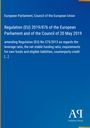„Regulation (EU) 2019/876“ steht in Weiß auf blauem Hintergrund. Rechts unten das weiße Logo „AQ Antiphon Verlag“.