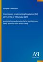 Titel: EU-Verordnung 2019/1794 zur Genehmigung für die biochemische Produktfamilie "Boumatic Iodine". Rechts unten: „Antiphon Verlag“-Logo. Blaues Cover.