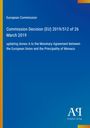 Titel: "Commission Decision (EU) 2019/512"; blaues Cover; links Streifen, Logo unten rechts.