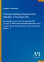 Text: "European Commission, Commission Delegated Regulation (EU) 2020/2173 of 16 October 2020." Blaues Cover, gelber Rand.