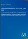 "Kommissionsentscheidung (EU) 2020/519 vom 3. April 2020. Blauer Hintergrund mit weißem Text und einem modernen Logo."