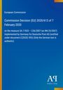 Text präsentiert eine Entscheidung der EU-Kommission 2020/613 zur Deutschen Post. Blauer Hintergrund mit Logo unten.