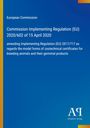 Text über EU-Richtlinie zur Anpassung zootechnischer Zertifikate, gelber Streifen links, blaues Design, Verlagssymbol unten rechts.