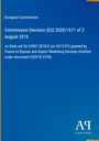 Text: "European Commission. Commission Decision (EU) 2020/1671 of 2 August 2019 on State aid SA.47867 2018/C." Unten rechts ein Logo.