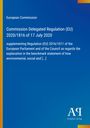 European Commission: Commission Delegated Regulation (EU) 2020/1816 of 17 July 2020, Buch