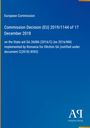 Text über die Entscheidung der EU-Kommission zu Beihilfe für Oltchim in Rumänien. Blaues Design, Antiphon Verlag.