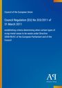 Text: "Council Regulation (EU) No 333/2011 of 31 March 2011" auf blauem Hintergrund mit Logo "AΡ Antiphon Verlag".