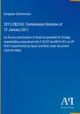 2011/282/EU: Entscheidung der Kommission vom 12. Januar 2011, betrifft Steuerabschreibung in Spanien. Blau mit Logo.