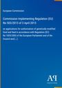 "Commission Implementing Regulation (EU) No 503/2013." Blauer Hintergrund, EU-Text in Weiß, rechts unten kleines Logo.