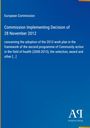 Titel: "Commission Implementing Decision of 28 November 2012". Blauer Hintergrund, unten rechts ein Logo.