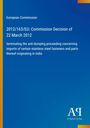 Text: "European Commission, 2012/163/EU: Commission Decision of 22 March 2012, terminating anti-dumping proceeding." Logo unten.