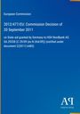Europäische Kommission, Entscheidung vom 20. September 2011, Beihilfe für HSH Nordbank AG, Antiphon Verlag, blaues Design.