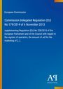 Text der Europäischen Kommission, Delegierte Verordnung (EU) Nr. 179/2014, blauer Hintergrund, schlichte Gestaltung.