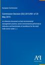 Europäische Kommission, Entscheidung (EU) 2015/801 vom 20. Mai 2015, blauer Hintergrund, Verlag „Antiphon“.