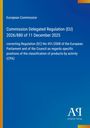 Text: "European Commission, Commission Delegated Regulation (EU) 2026/880 of 11 December 2025." Blaues Design, Logo unten.