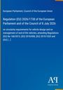 Titel: Regulation (EU) 2026/1738, Europäisches Parlament, 8. Juli 2026. Entwurf einer Verordnung zum Fahrzeugdesign. Blaues Cover, Antiphon Verlag-Logo.