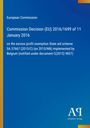 Titel: Entscheidung der Kommission (EU) 2016/1699 vom 11. Januar 2016. Blaues Cover mit gelbem Rand. Logo: Antiphon Verlag.