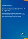 Text: "European Commission, Commission Regulation (EU) 2016/1447 of 26 August 2016." Blaues Design mit farbigem Rand.