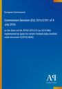 Text: "European Commission, Commission Decision (EU) 2016/2391, 4 July 2016, State aid SA.29769, Spain, football clubs."  
Hintergrund: Blau.