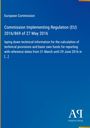 Titel: "Commission Implementing Regulation (EU) 2016/869". Text auf blauem Hintergrund. Oben links EU-Logo.