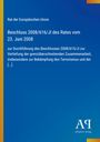 Text über Entscheidung EU von 2008 zur grenzüberschreitenden Zusammenarbeit. Blau mit gelbem Rand. Logo unten rechts.