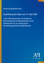 Text: Rat der Europäischen Union, Empfehlung des Rates vom 14. Mai 2008, Antiphon Verlag. Blauer Hintergrund mit Logo.