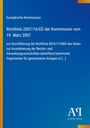 Text über eine EU-Richtlinie mit Datum und Detailangaben. Blaues Cover, gelber Rand, Verlag "Antiphon Verlag".