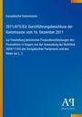 Europäische Kommission: 2011/875/EU: Durchführungsbeschluss der Kommission vom 16. Dezember 2011, Buch