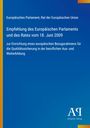 Text: Empfehlung des Europäischen Parlaments und des Rates vom 18. Juni 2009 zur Qualitätssicherung in Bildung. Blau mit kleinem Logo.
