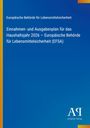 Text: "Einnahmen- und Ausgabenplan für das Haushaltsjahr 2026 – Europäische Behörde für Lebensmittelsicherheit (EFSA)". Blaues Layout.