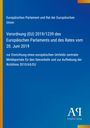 Text in Weiß auf Blau: Verordnung (EU) 2019/1239 des Europäischen Parlaments, bezieht sich auf zentrale Meldeportale.