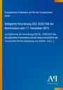 Europäische Verordnung (EU) 2020/760, blaues Layout, gelber Rand, Logo: "Antiphon Verlag".