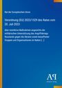 Titel: Verordnung (EU) 2023/1529 vom 20. Juli 2023. Text auf blauem Hintergrund mit gelbem Rand. Logo unten rechts.