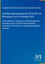 Texte über EU-Verordnung 2015/2447. Blauer Hintergrund mit gelbem Rand. Unten rechts Logo "AP Antiphon Verlag".