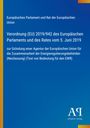 Verordnung (EU) 2019/942 über die Agentur für Zusammenarbeit der Energieregulierungsbehörden. Text auf blauem Hintergrund.