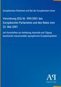 Text: "Europäisches Parlament... 22. Mai 2001... Enzephalopathien". Blaue Fläche, weißer Text, Logo unten rechts.