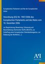 Verordnung (EG) Nr. 1907/2006 des Europäischen Parlaments vom 18. Dezember 2006, bekannt als REACH, blauer Hintergrund. Logo unten rechts.