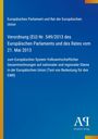 "Verordnung (EU) Nr. 549/2013 des Europäischen Parlaments; blaues Cover mit gelbem Streifen links und Verlagslogo unten."