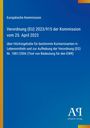 Verordnung (EU) 2023/915 über Höchstgehalte für Kontaminanten. Blaues Cover mit gelbem Streifen und Verlag-Logo.