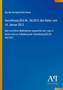 Verordnung (EU) Nr. 36/2012 über Maßnahmen zu Syrien. Blaues Design mit gelbem Rand und Verlag-Logo.