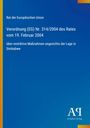 Titel: Rat der Europäischen Union, Verordnung (EG) Nr. 314/2004 über Maßnahmen zu Simbabwe. Blauer Hintergrund, Verlagslogo unten rechts.