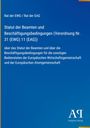 "Statut der Beamten und Beschäftigungsbedingungen (Verordnung Nr. 31 (EWG) 11 (EAG))" auf blauem Hintergrund. Rechts ein Logo.