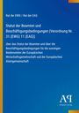 Titel: "Statut der Beamten und Beschäftigungsbedingungen (Verordnung Nr. 31 (EWG) 11 (EAG))". Unten ein Logo: Antiphon Verlag.